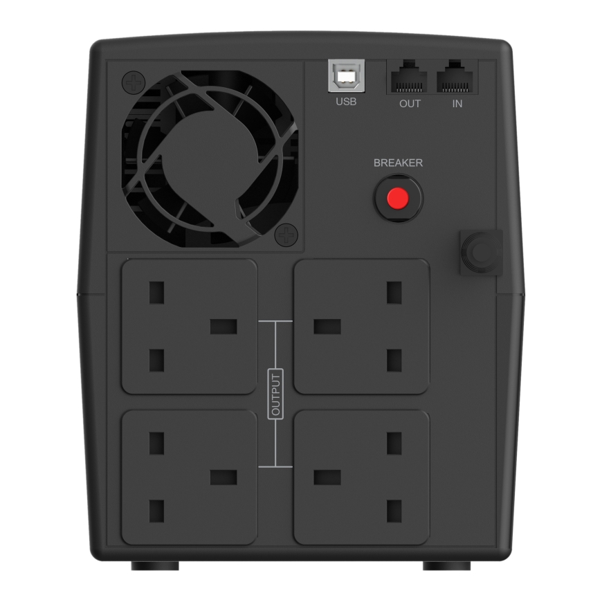 Conceptronic ZEUS04G nepertraukiamo maitinimo resursai (UPS) „Line-Interactive“ 2,2 kVA 1320 W 4 AC išvestis(ys / čių) – 2