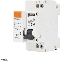 RCBO 2P B 16A 30mA TIPO AC SCHELINGER ķēdes pārtraucējs