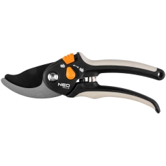 Pruning Shears 200 mm bypass type, cutting range up to 18 mm, adjustable distance between the blades.