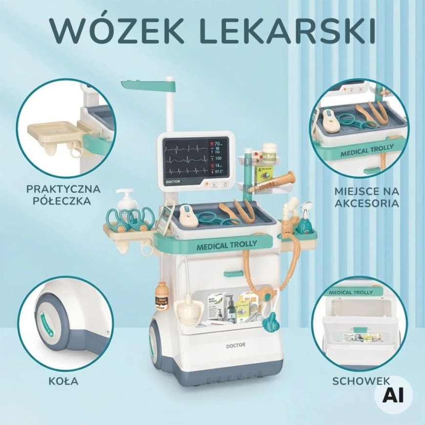 WOOPIE ārsta ratiņu komplekts Little Doctor