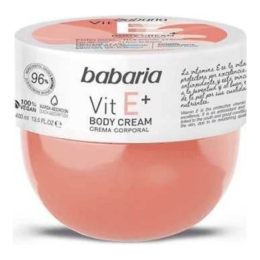 "Babaria" kūno kremas su vitaminu E 400 ml