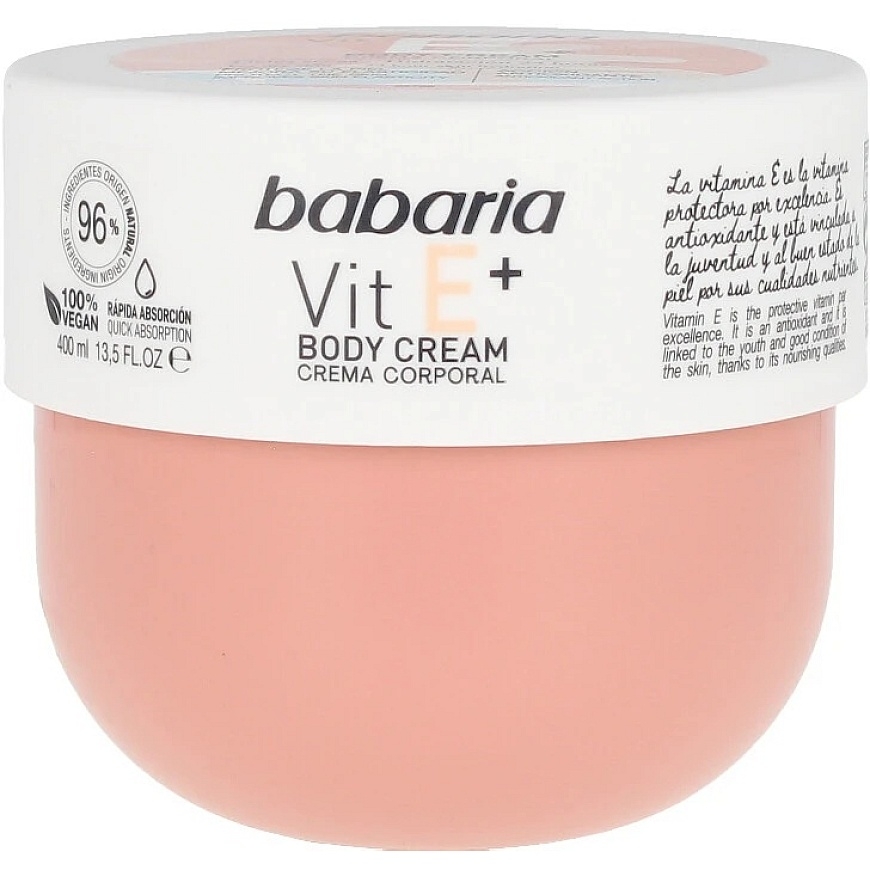 "Babaria" kūno kremas su vitaminu E 400 ml – 2