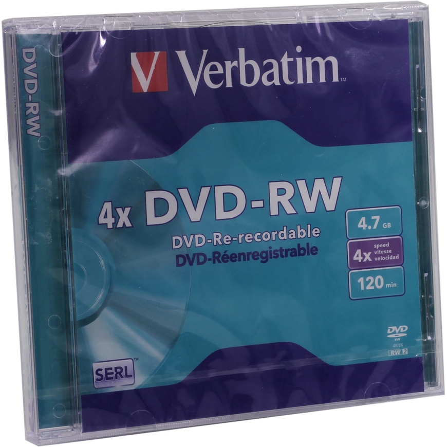 Verbatim DVD-RW Matt Silver 4x 4,7 GB 1 tk – 2