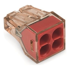 Universal cable connection 4x1.5-4 mm red 32A 400V WAGO