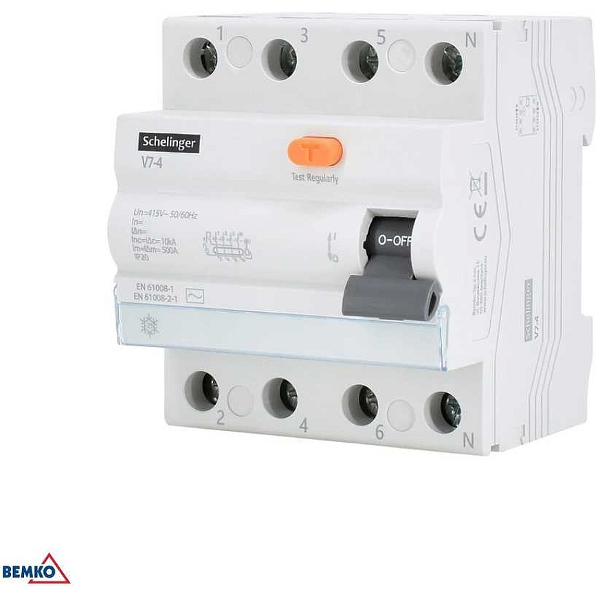 RCD jungiklis AC 4P 63A 30mA SCHELINGER – 2