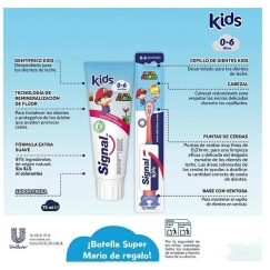 Signal Kids Super Mario Toothbrush 2x 75ml Cep Bot