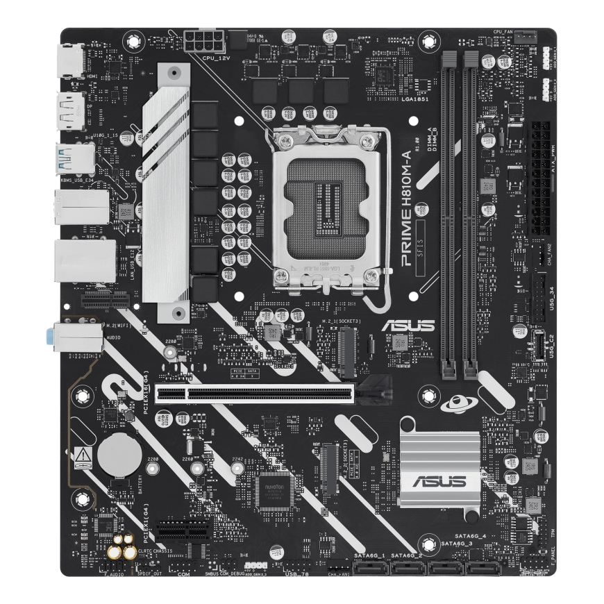 ASUS PRIME H810M-A-CSM Intel H810 LGA 1851 (Socket V1) Микро ATX – 2