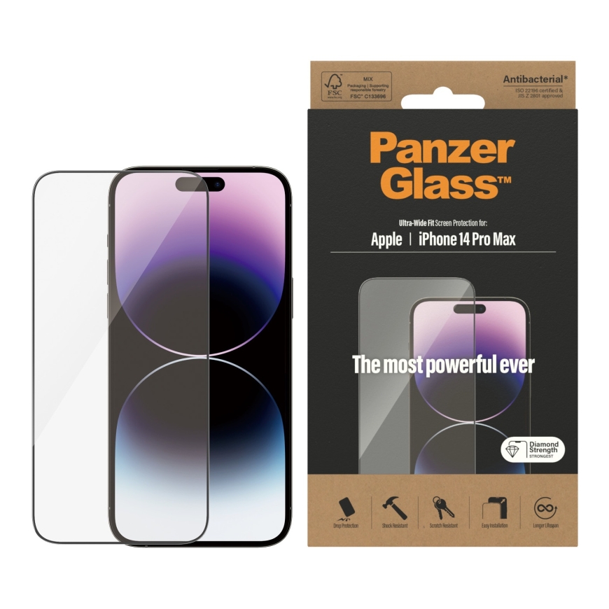 PanzerGlass ® Screen Protector iPhone 14 Pro Max | Ultra-Wide Fit – 2