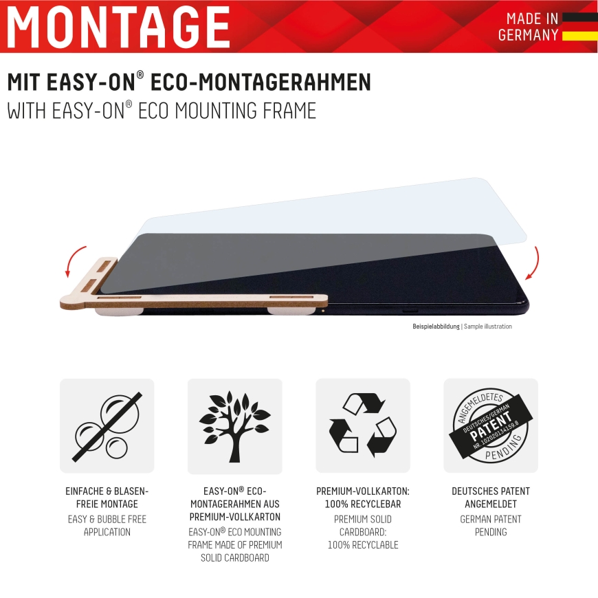 Displex 01754 planšetdatora ekrāna aizsargs Caurspīdīgs ekrāna aizsargs Apple 1 pcs – 3