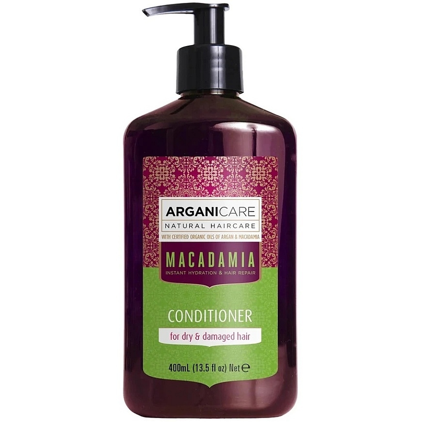 Arganicare Macadamia matējošais un atjaunojošais matu