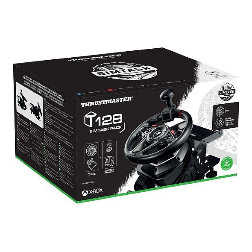Thrustmaster T128 Juoda USB Vairas + pedalai Analogas PC, Xbox – 5