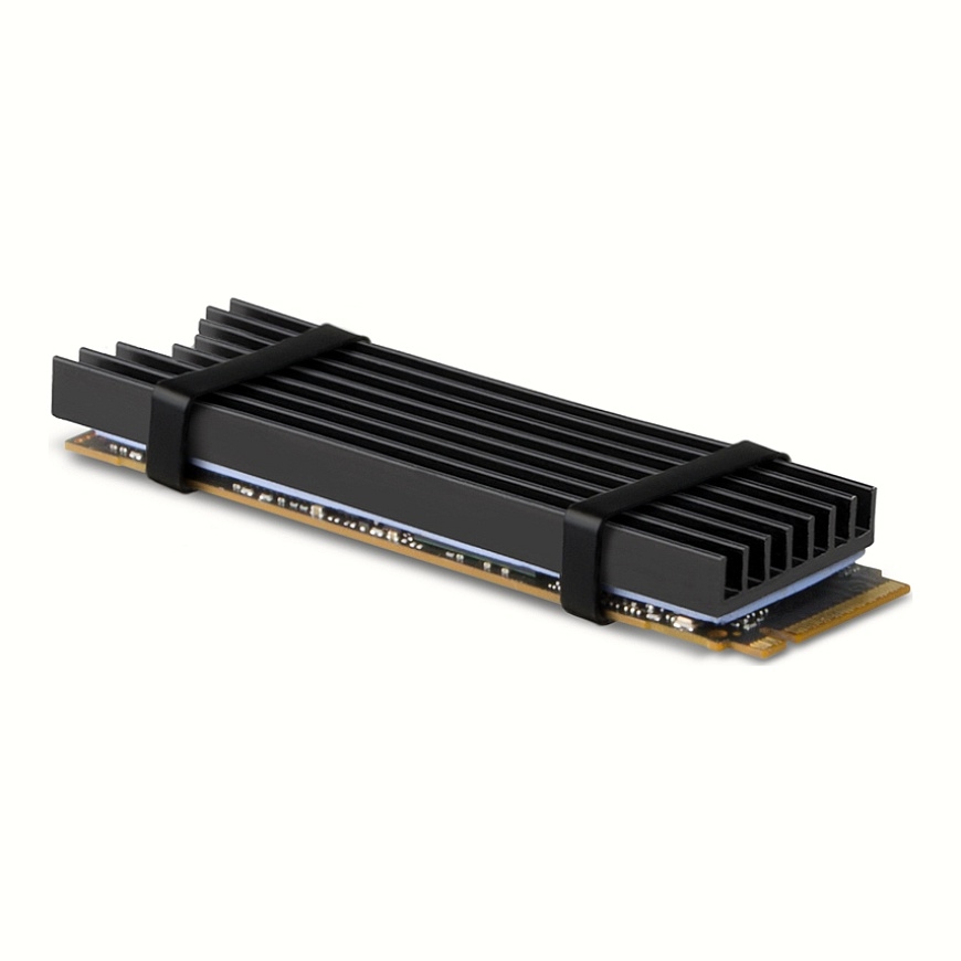 Axagon CLR-M2L6 computer cooling system M.2 NVMe SSD, Solid-state drive Heatsink/Radiator Black 1 pc(s)