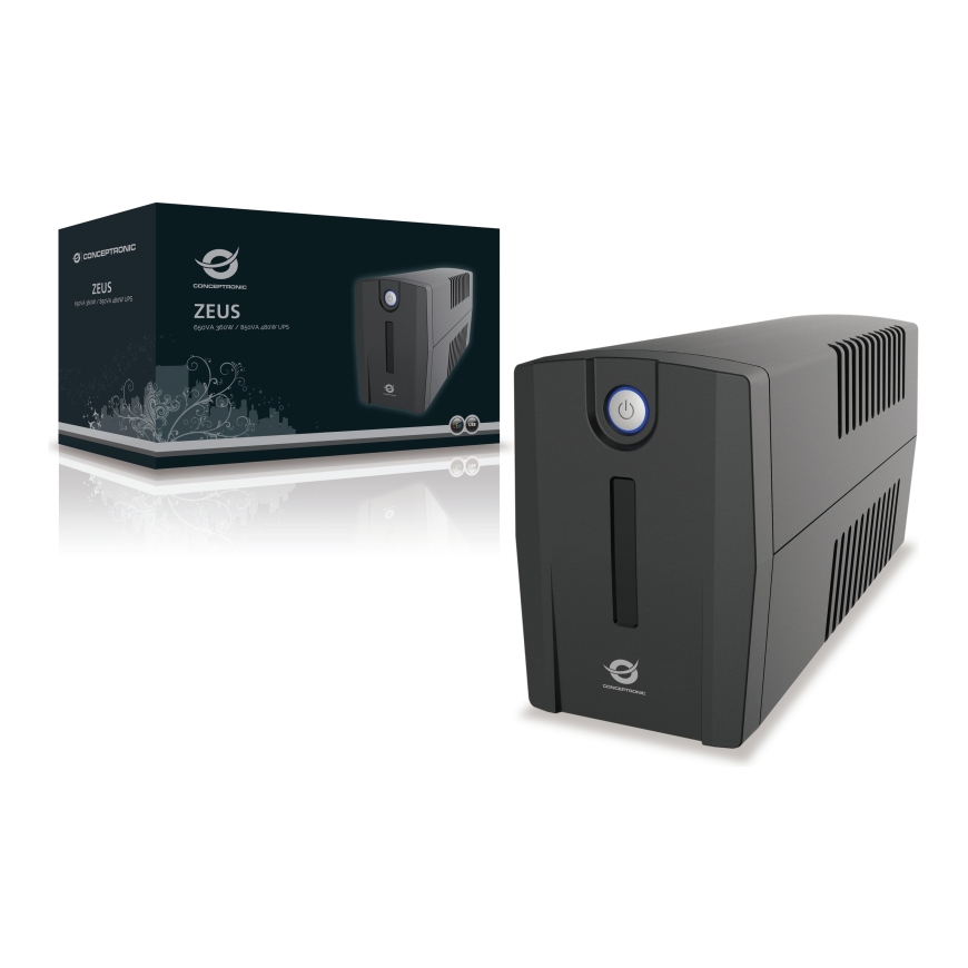 Conceptronic ZEUS 650VA 360W UPS, schuko socket – 2