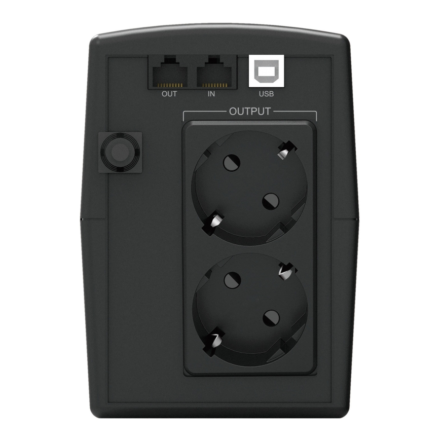 Conceptronic ZEUS01ES UPS-virtalähde Linjainteraktiivinen 0,65 kVA 360 W 2 AC-pistorasia(a) – 4