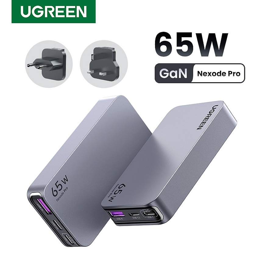 Ugreen Nexode Pro 65W GaN Travel Charger Для помещений