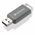 Verbatim V DataBar USB atmintukas 128 GB USB A tipo 2.0 Pilka Verbatim V DataBar USB atmintukas 128 GB USB A tipo 2.0 Pilka