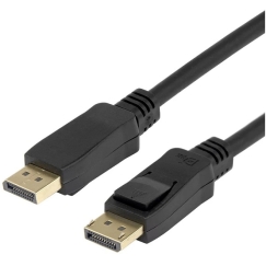DisplayPort DP1.4 elastīgs kabelis DELTACO, 5M, melns / DP-1050D-FLEX / 1903051