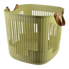 Allesken ZAC basket 32x32x32cm square olive green.