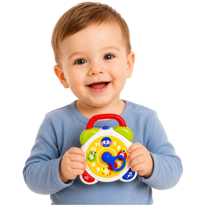 Lean Toys Interactive Learning Alarm Clock Multicolor – 3
