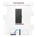 ICY BOX IB-DK2241AC Langallinen USB 3.2 Gen 1 (3.1 Gen 1) Type-A musta