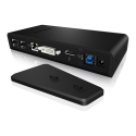 ICY BOX IB-DK2241AC Wired USB 3.2 Gen 1 (3.1 Gen 1) Type-A Black