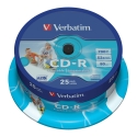 Verbatim CD-R AZO Wide Inkjet Printable 700 MB 52x 25 шт Verbatim CD-R AZO Wide Inkjet Printable 700 MB 52x 25 шт