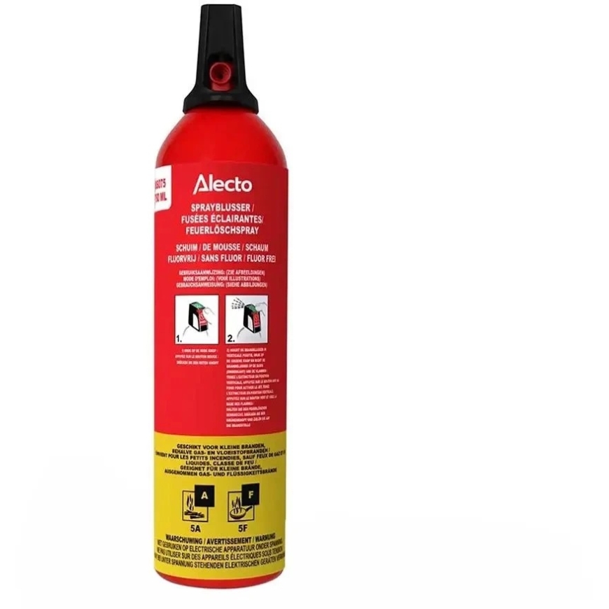 Alecto ugunsdzēsēju aparāts Purškiklis, 750 ml