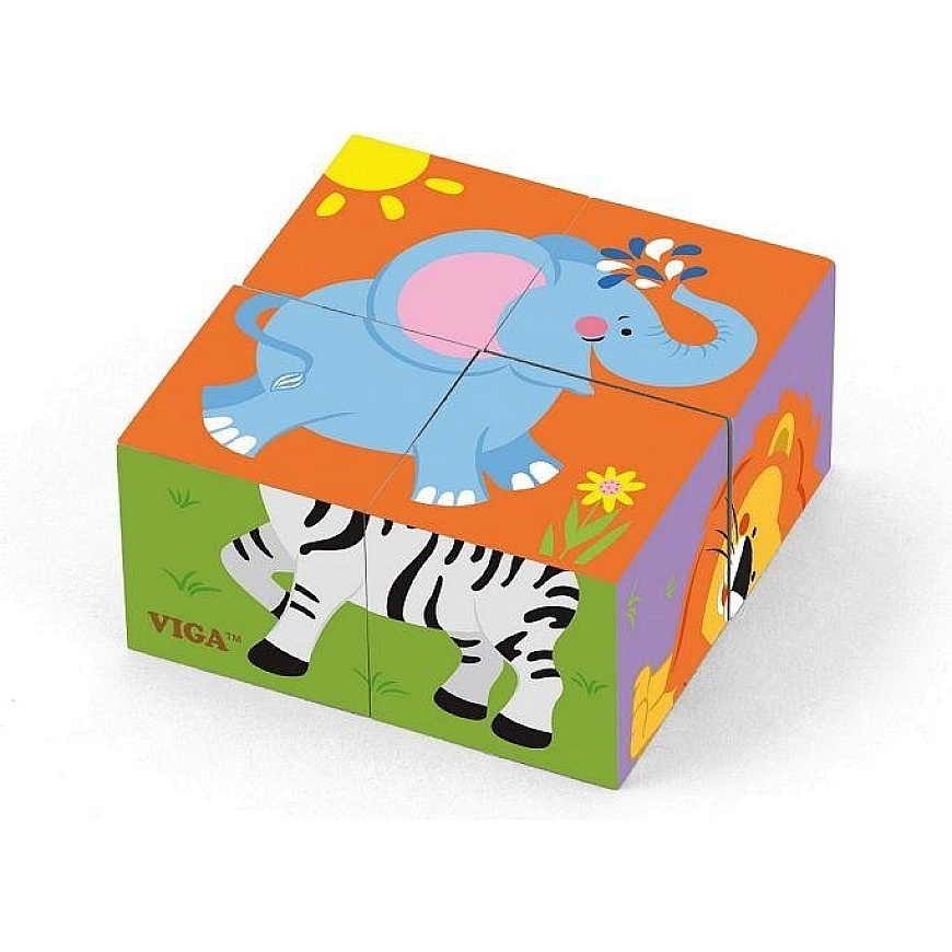 VIGA ``Zoo Puzzle Viga Toys`` koka