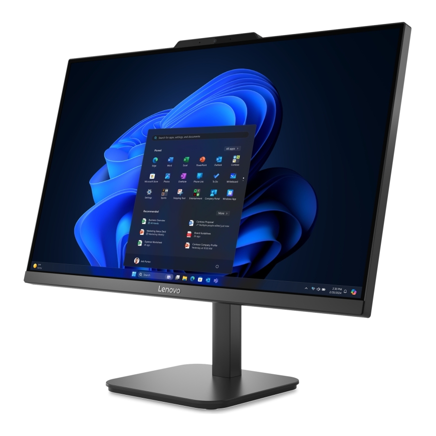 Stacionaarne arvuti „Lenovo ThinkCentre V100 AiO 13JA002XGE“ – 60,5 cm (23,8 tolli) FHD ekraan – N100, 16 GB DDR5 RAM, 512 GB SS – 5