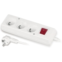 Plastrol Stationary Extension Cord with Triple Plug Socket Plastrol Stationary Extension Cord with Triple Plug Socket