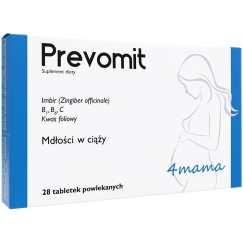 Prevomit Dietary Supplement for Nausea in Pregnancy 28 Coated Tablets