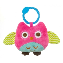 Pink Milly Mally Plush Hanging Toy - Cheerful Mouse - 2552 Pink