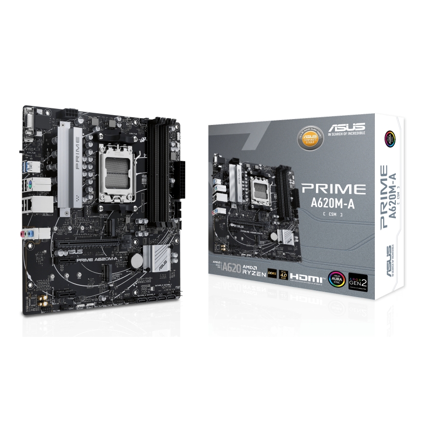 ASUS PRIME A620M-A-CSM AMD A620 AM5 pieslēgvieta mikro ATX