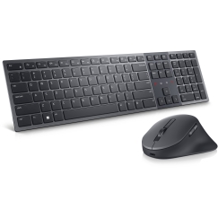 DELL KM900 klaviatūra Pelė įskaityta Biuras RD belaidis ryšys + „Bluetooth“ QWERTY JAV tarptautinė versija Grafitas