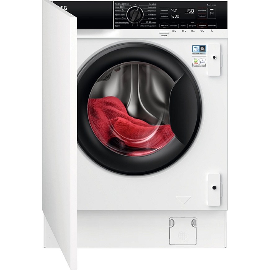 AEG Series 8000 LWR8WI7680 veļas žāvētājs Iebūvēts Ielādēšana no priekšas Balts D