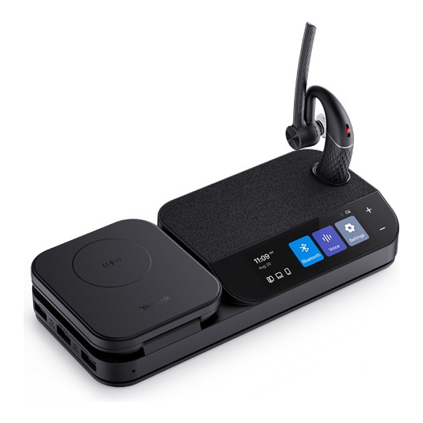 Yealink BH71-WORKSTATION наушники/гарнитура Беспроводной Вкладыши Офис/колл-центр Bluetooth Зарядная стойка Черный