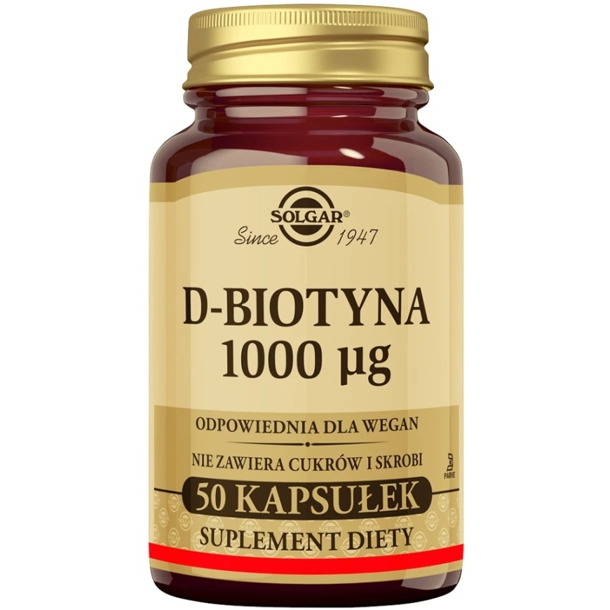 Solgar D-Biotīns 1000µg uztura bagātinātājs 50