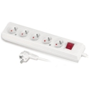 Plastrol Extension Cord with Five-Socket Uni-Schuko Plug Connector and Switch Plastrol Extension Cord with Five-Socket Uni-Schuko Plug Connector and Switch