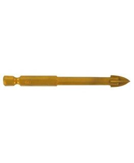 Tivoly Glass and ceramic drill, four edges, 1/4 "HEX shank, Ø8mm