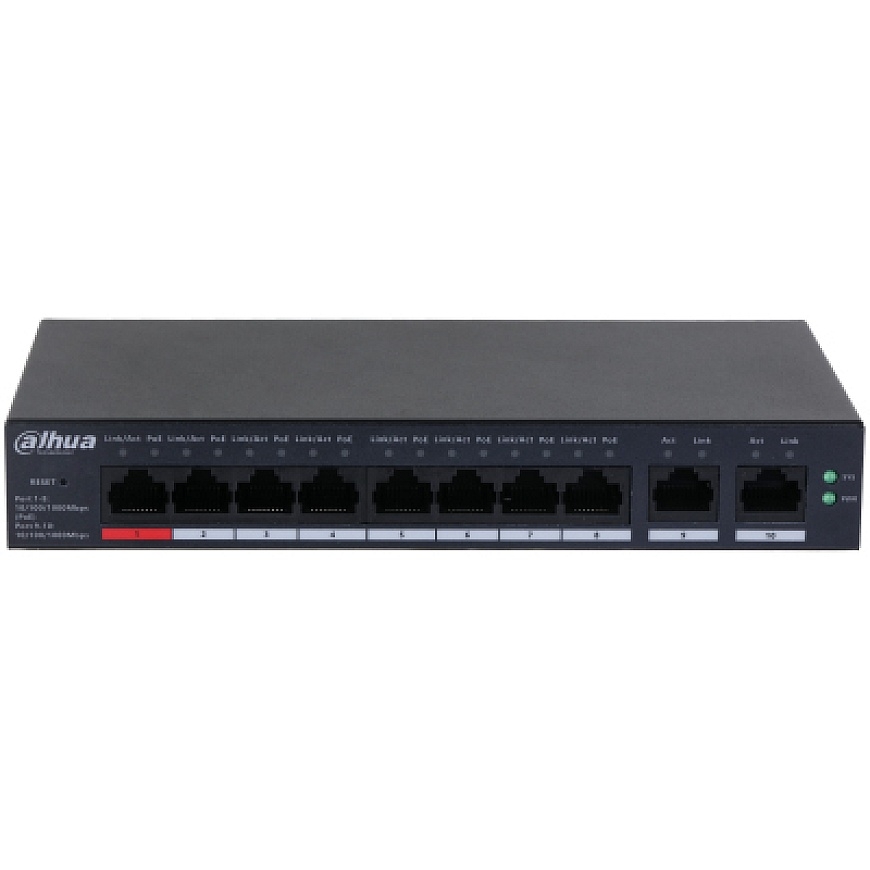 Dahua Technology DH-CS4010-8GT-110 võrgulüliti Juhitav L2 Gigabit Ethernet (10/100/1000) Power over Ethernet tugi Must – 2