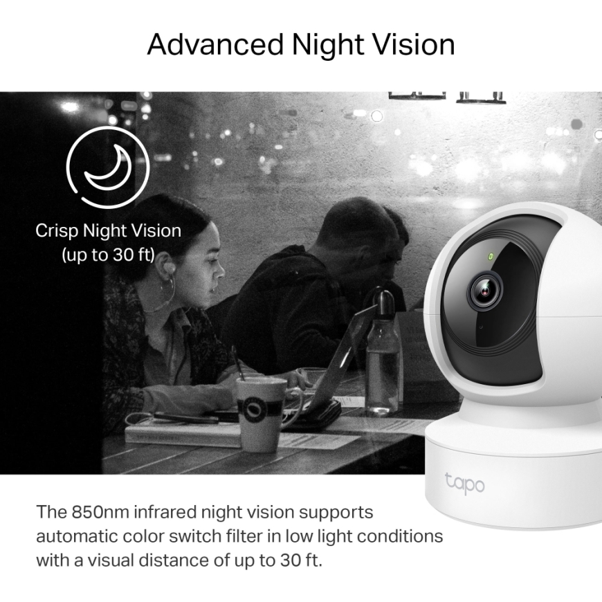 TP-Link Pan/Tilt Home Security Wi-Fi Camera – 3