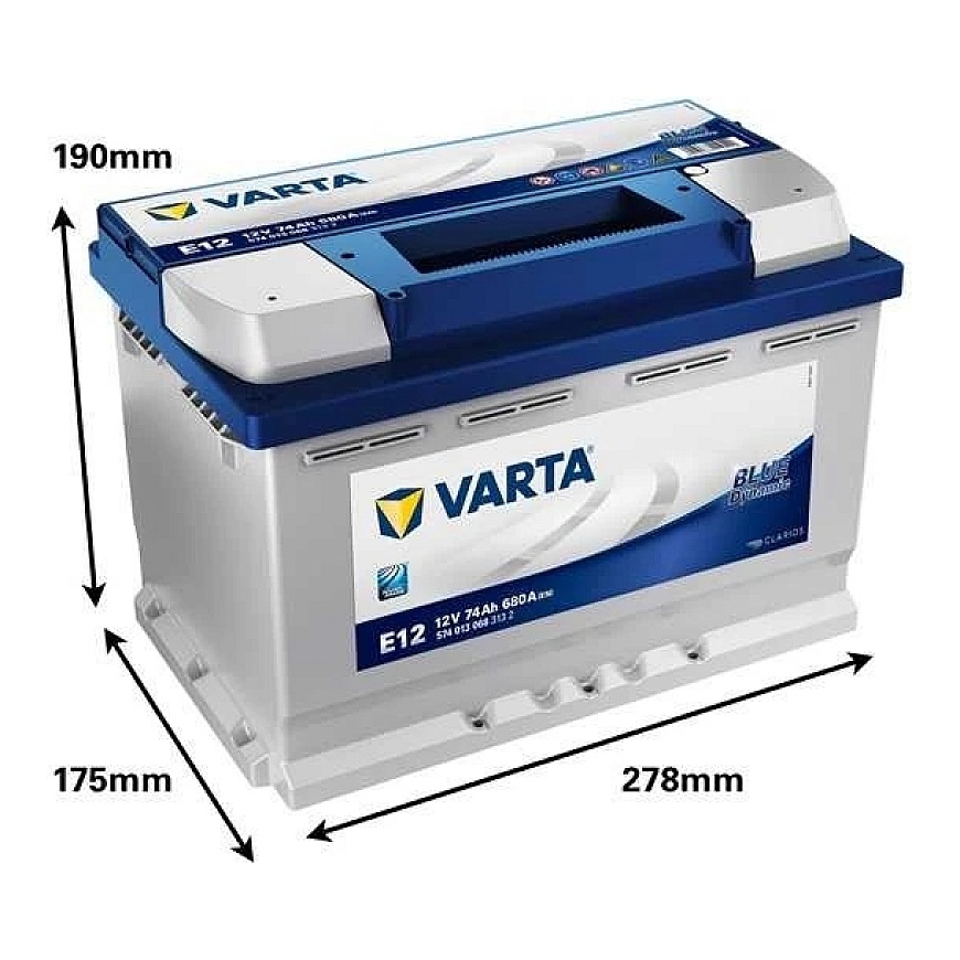 Varta Akumuliatorius 74 Ah 680 A EN 12V – 2