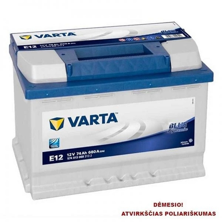 Varta Akumuliatorius 74 Ah 680 A EN 12V – 3
