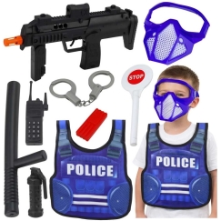 Lean Toys Police Set (blue, black)