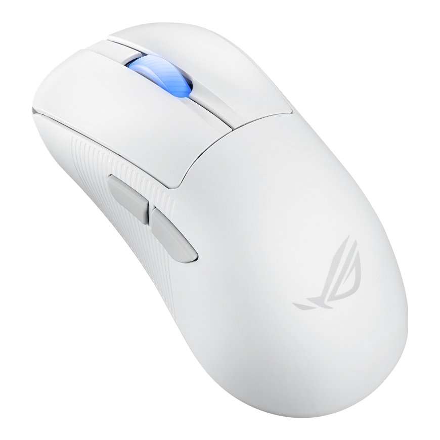 ASUS ROG Keris II Ace Wireless AimPoint White pele Speļu Labā roka RF Wireless + Bluetooth + USB Type-A Optisks 42000 DPI – 2