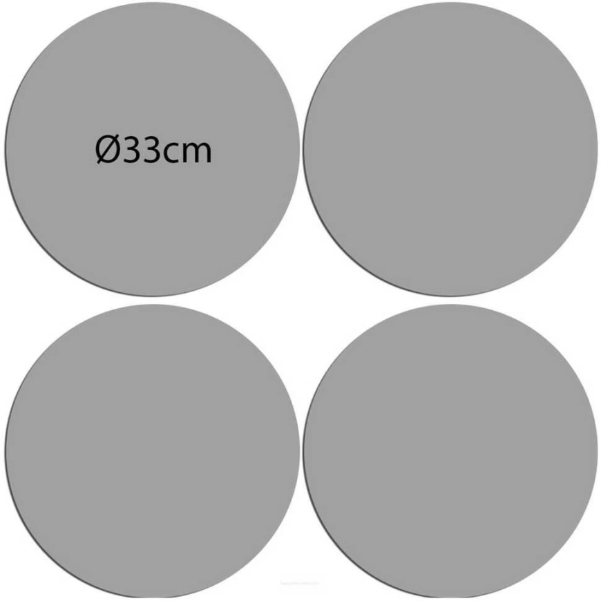 Bertoni 4D Round Table Mat Set - HEARTS