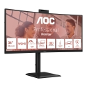 AOC E4 CU34E4CW computer monitor 86.4 cm (34") 3440 x 1440 pixels UltraWide Quad HD LED Black
