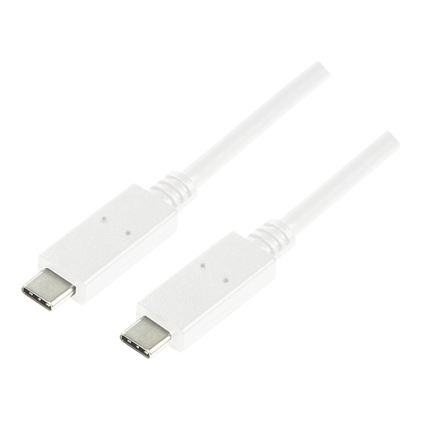 LogiLink CU0131 USB кабель 1 m USB 3.2 Gen 2 (3.1 Gen 2) USB C Белый