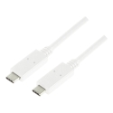 LogiLink CU0131 USB cable 1 m USB 3.2 Gen 2 (3.1 Gen 2) USB C White