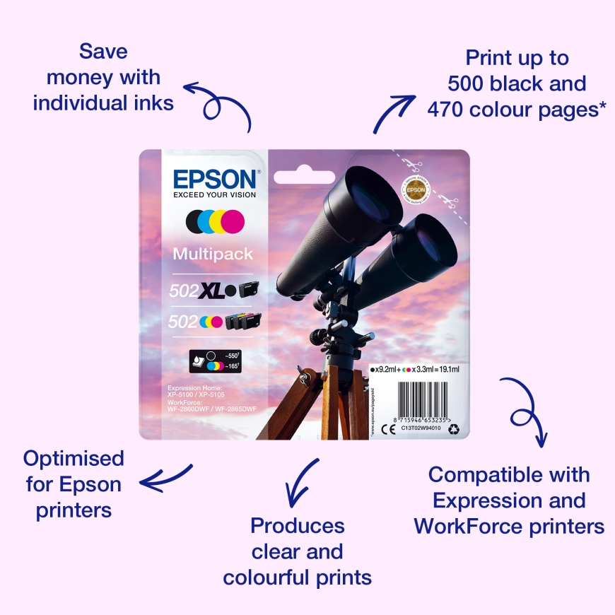 Epson Multipack 4-colours 502XL EasyMail